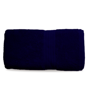 RainV® 100% Cotton Large in Size Bath Towel | 500 GSM Soft & Absorbent | 150 x 75cm | 1 Piece Bath Towel for Men and Women | Solid Pattern (Dark Blue)
